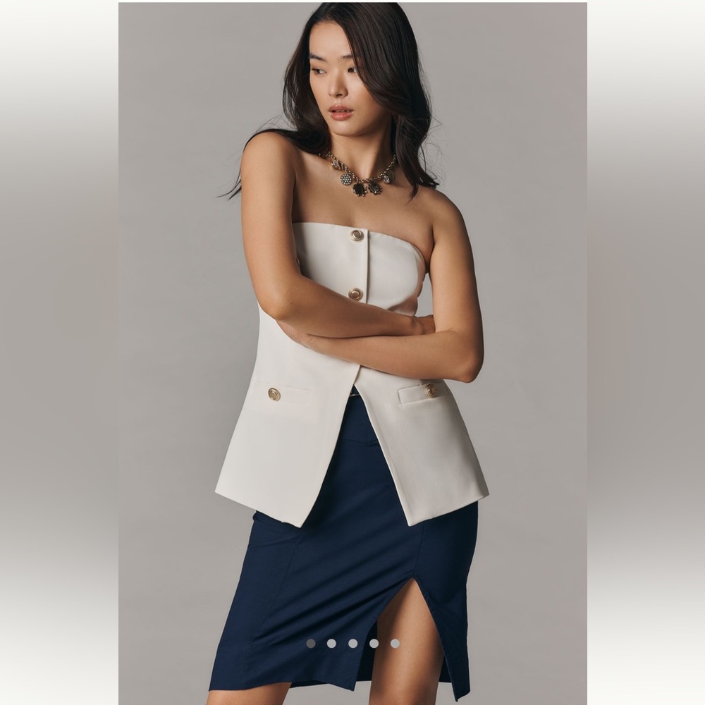 NWT Anthropologie Navy Pencil Skirt